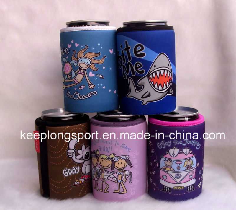 Fashionable Customfull Color Printing Neoprene Can Cooler