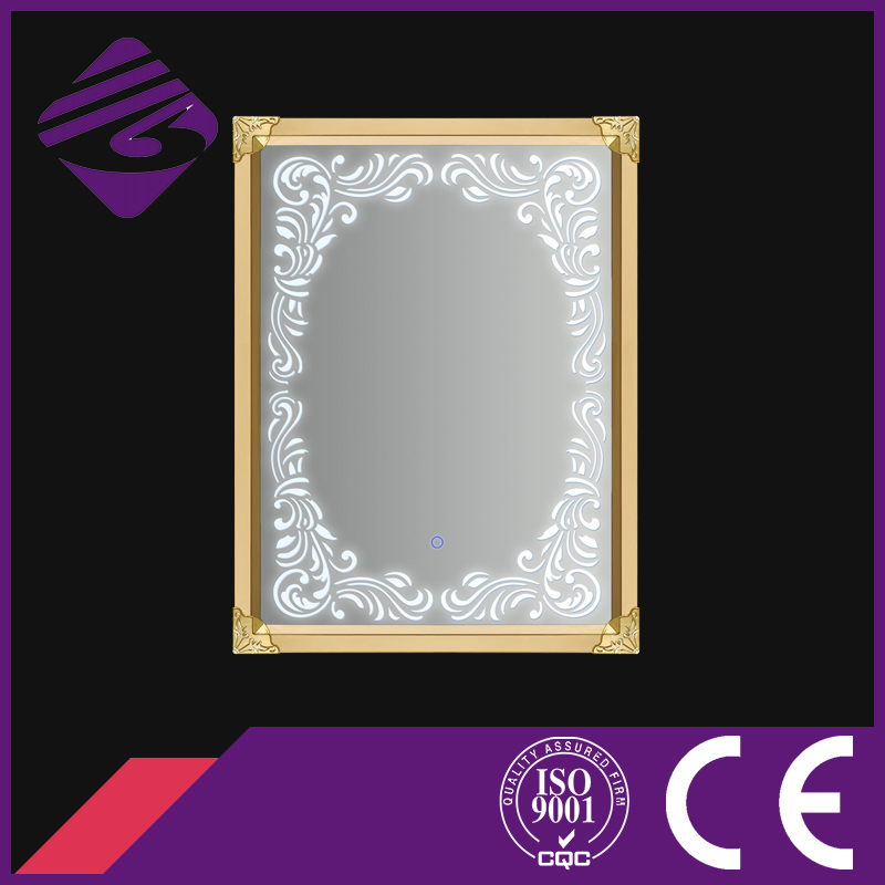 Stainless Frame Bathroom Silver Mirror with LED Light