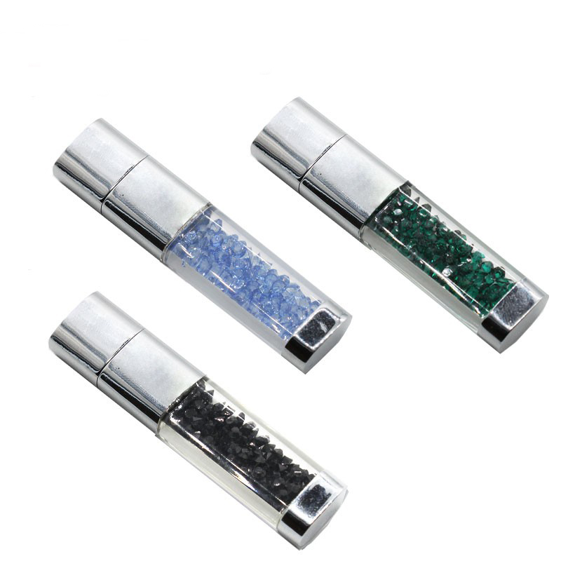 Glitter Lipstick Crystal USB with Multicolors 2GB, 4GB, 8GB