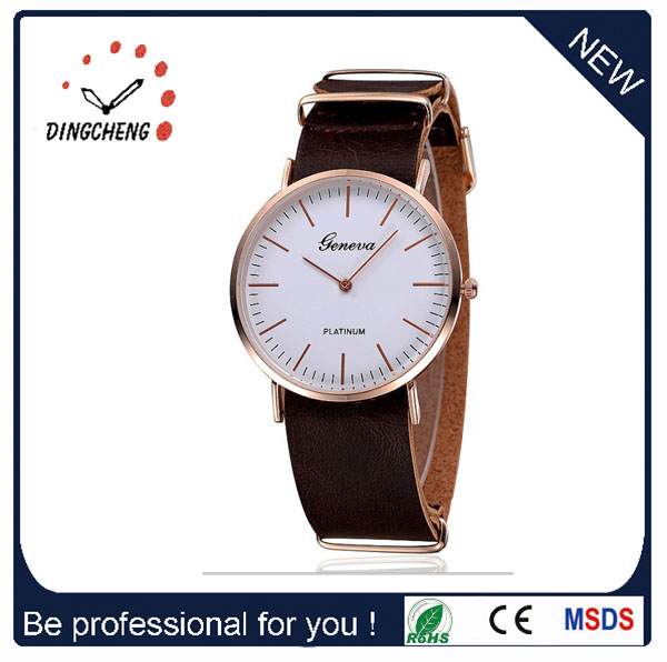 China Suppliers Genuine Leather Dw Watches Men Quartz Wrist Retail Watch