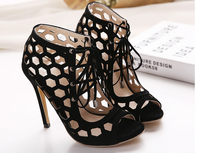 Fashion High Heel Hallow out Women Shoes (HC 010)