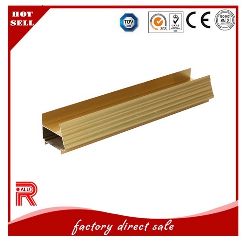 Excellent Service Aluminium/Aluminum Golden Color Profile for Extrued6063