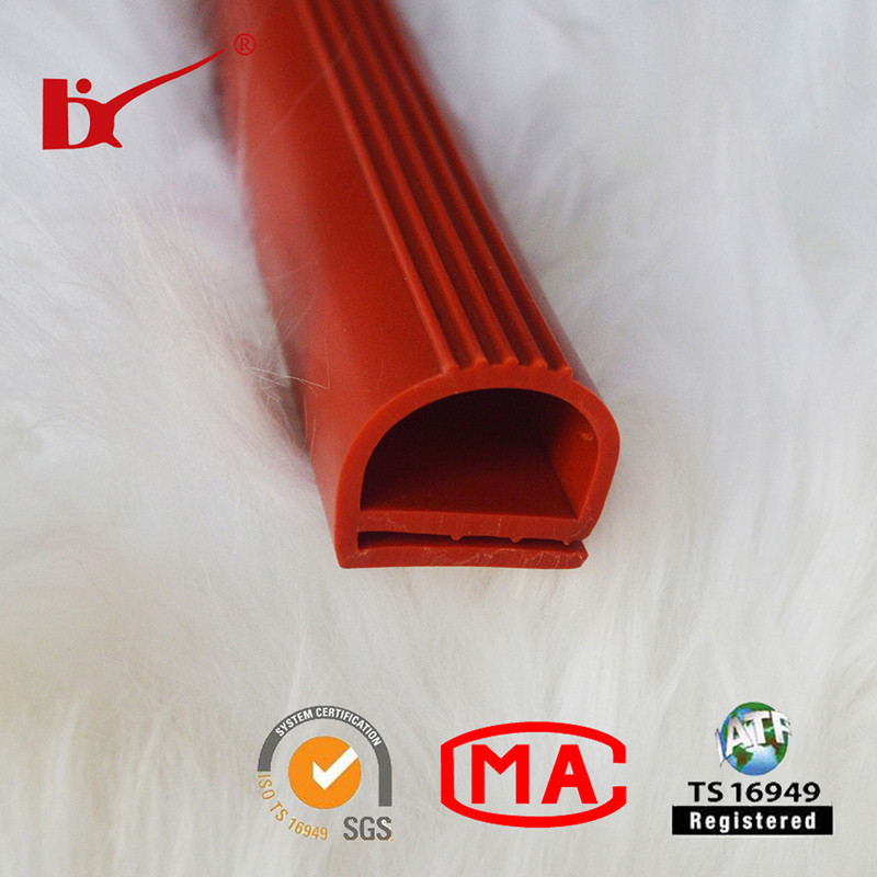 Various Shapes Heat Resistant Extrusion Silicone Rubber Strips