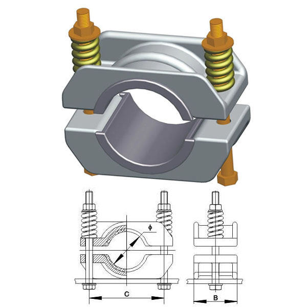 Jgw & Jgh Type Hv Single Core Cable Clamp