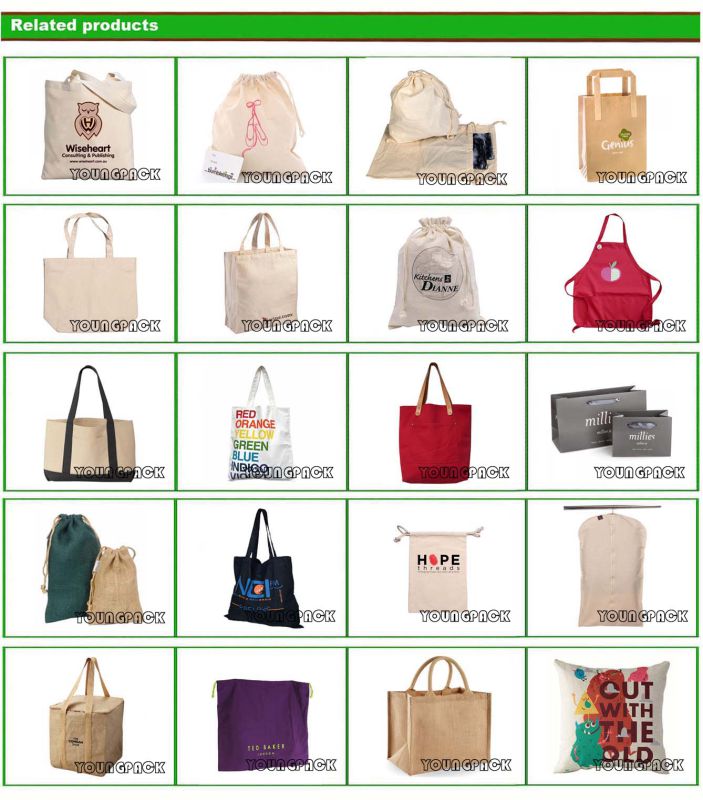 Promotional Custom Logo Printed Shopper Tote Canvas Bag