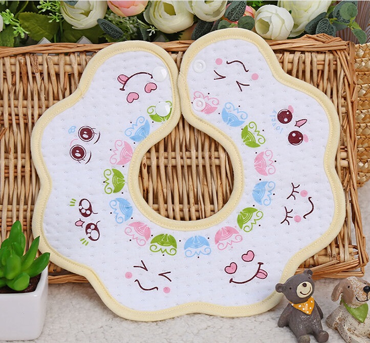 Smile Face Printing Baby Bib