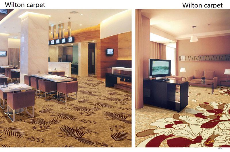 Machine Made Wall to Wall Wilton Corridor Carpets for Hotel