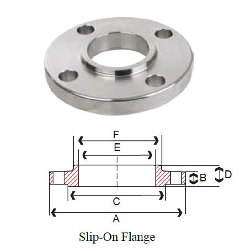 OEM Custom Stainless Steel Slip on Flange