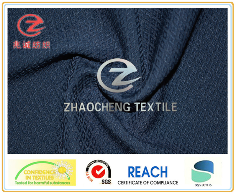 Poly Diamond Style Two Ways Stretch Garment Fabric (ZCGF094)
