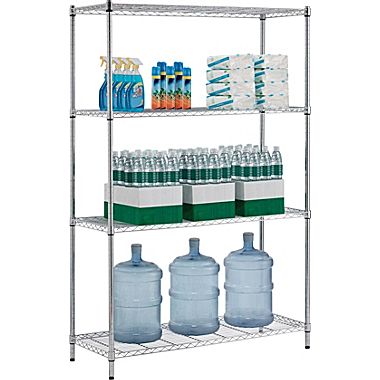 4 Tiers Adjustable Metal Steel Storage Rack Manufacturer