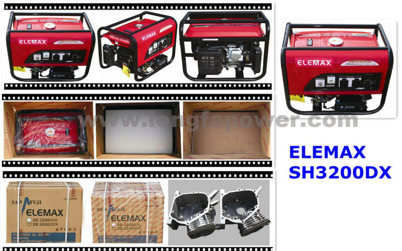 Portable 4.5kVA Elemax Gasoline Generator with 1 Year Warranty