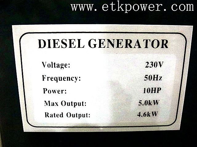 2014 New White Silent Generator Set -Dg6ln