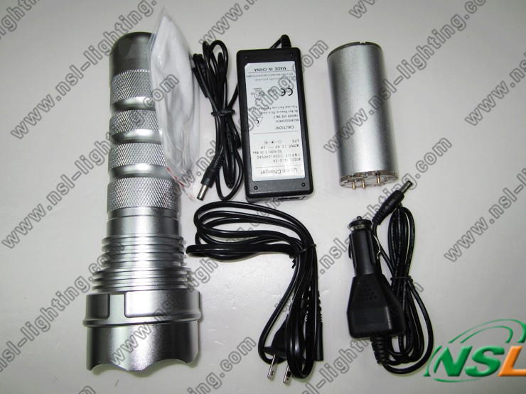 24W Rechargeable HID Torch Light Flashlight (NSL-24W)