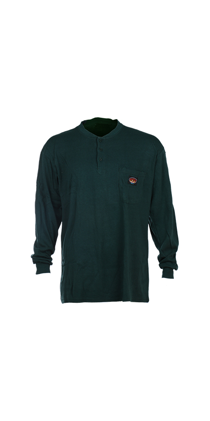 100% Cotton Flame Resistant Henley T-Shirt