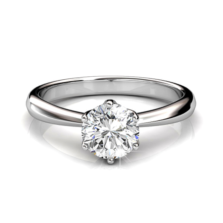 Destiny Jewellery Crystal From Swarovski Solitaire Ring