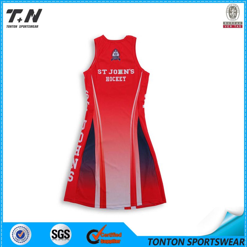 High Quality Sublimation Custom Netball Dress