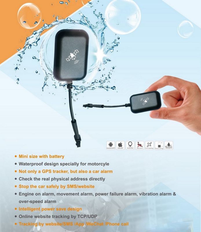 Online Google GPS Tracking System with Battery for Vehicle (MT05-ER)