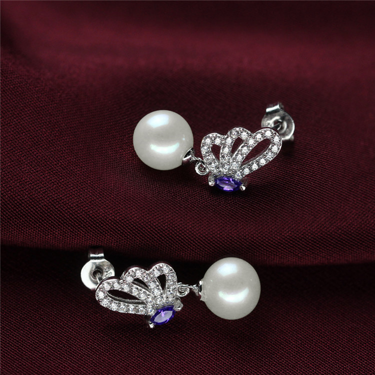 Hot-Sale Bridal Silver Freshwater Real Pearl Set