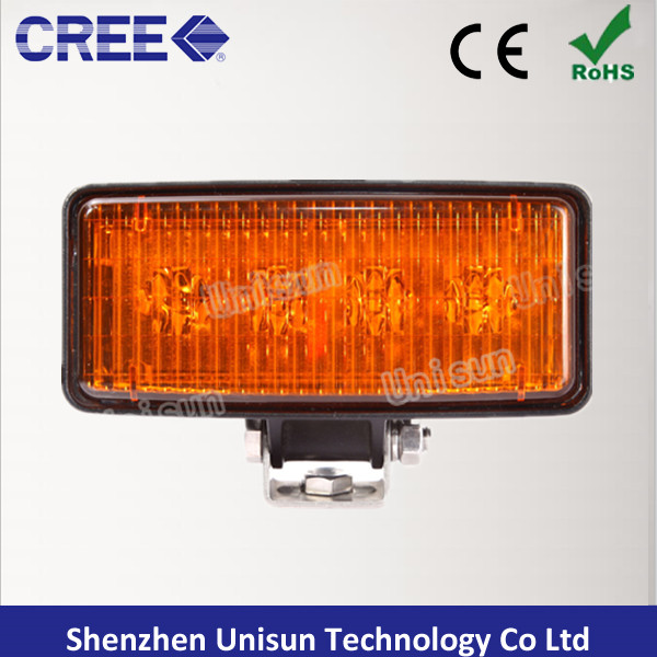 5inch 12V-24V 12W Amber CREE LED Tractor Light