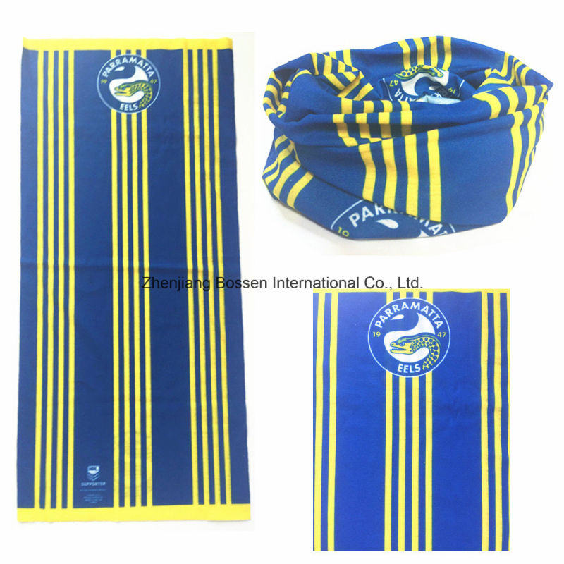 Customized Logo Sublimation Printing Match Cheering Polyester Bandana Neck Tubular