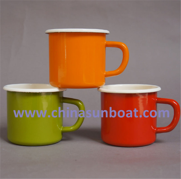 Sunboat Thickened Office Coffee Cups Breakfast Milk Glass Children Glasses Enamel Cup/Mug Tableware