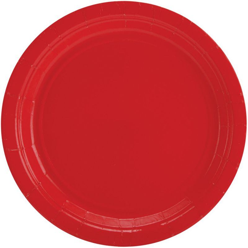 Weeding Party Pack Paper Dinner Plates Multicolor Red /Blue Color Plates