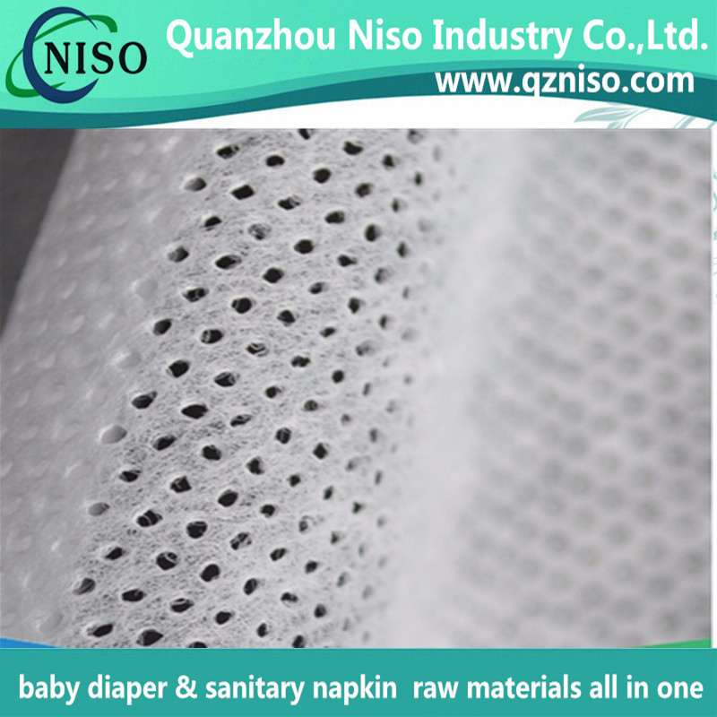 2016 Hot Selling Super Soft Spunbond Perforated Nonwoven for Baby Diaper Topsheet