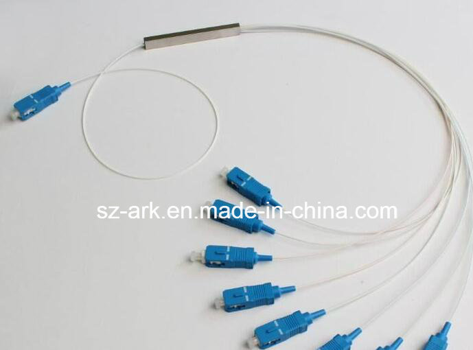 1*8 PLC Splitter for Fiber Optic with Sc/Upc Connector