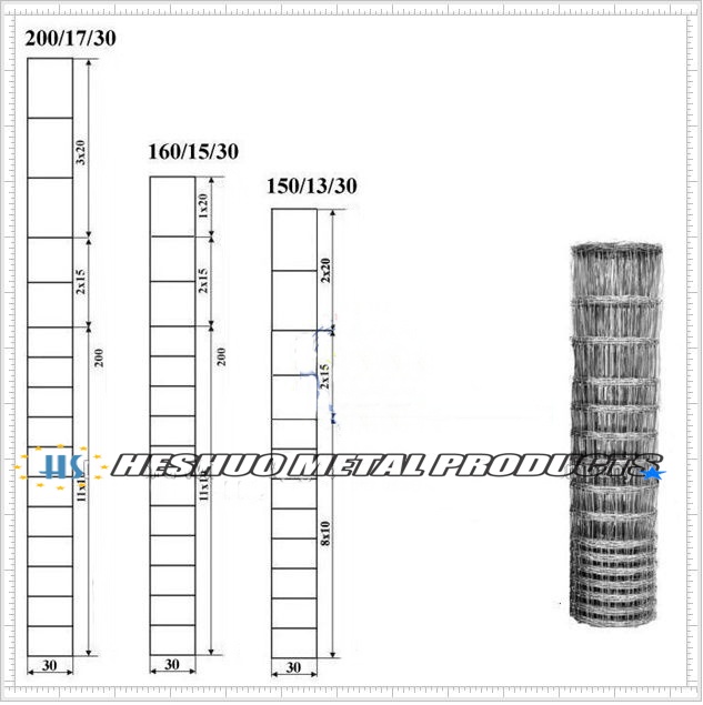 Factory Sale Hot Galvanized Hinge Joint Knot 1.8m High Cattle Fence