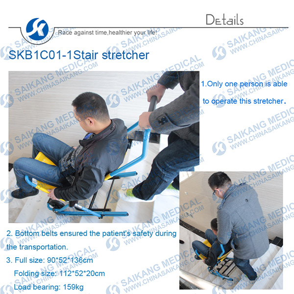 Aluminum Alloy Medical Stair Stretcher