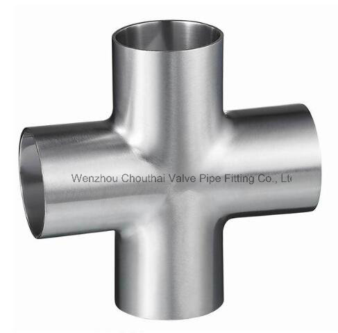 High Quality 3A SMS DIN Standard Clamped Sanitary Cross