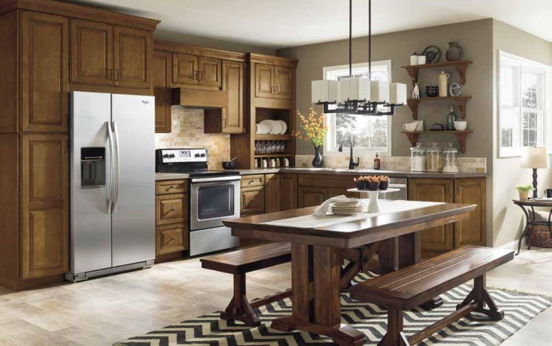 U Shaped Solid Wooden Kitchen