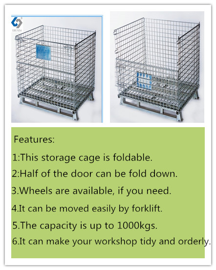 Heavy-Duty Storage Cage for Workshop and Warehouse