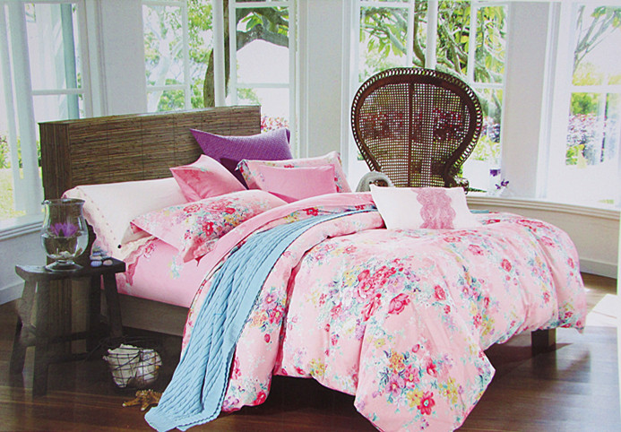 Cheap Price Cotton Bedlinen Floral Printed for Home Design