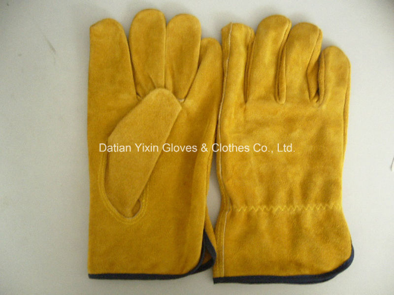 Driver Glove-Work Glove-Leather Glove-Gloves-Labor Glove-Cow Leather Glove-Safety Glove