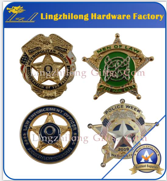 3D Effect Bulk Military Sheriff Star Badge