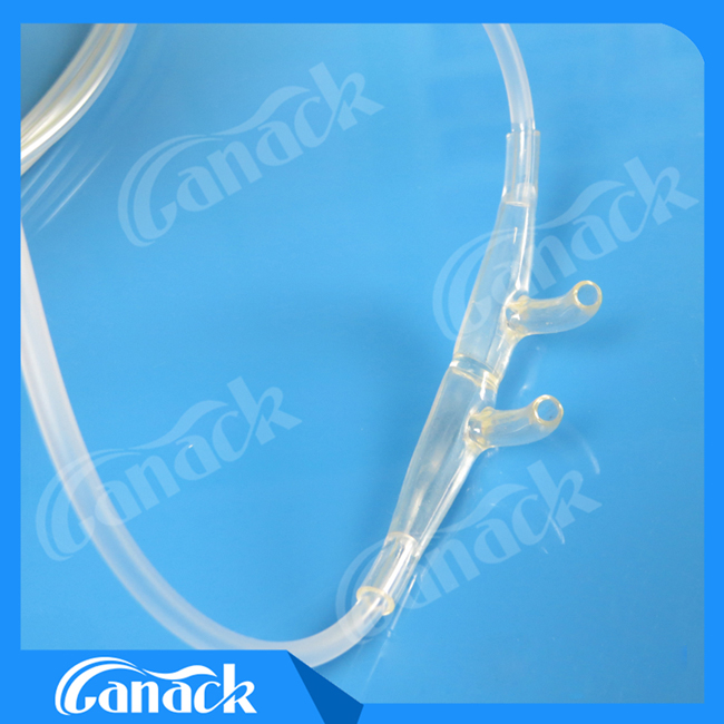 Ce ISO Approval CO2 Sampling Line Nasal Oxygen Cannula