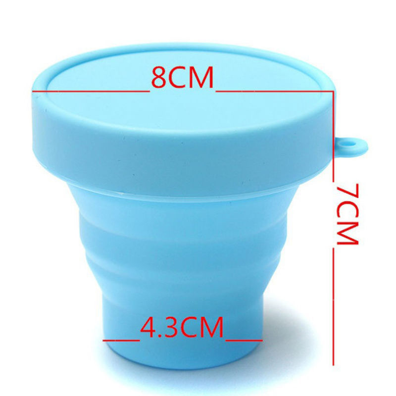 Candy Color Eco Friendly Food-Grade Silicone Folding Cup