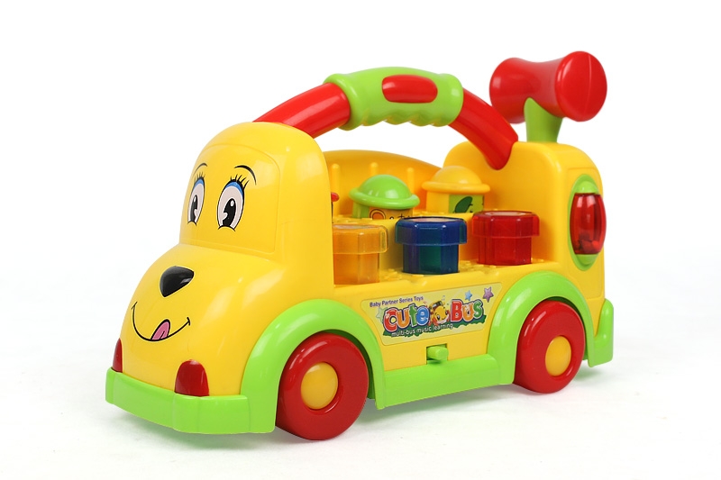 En71 Approval B/O Cute Bus Kid Intelligent Toy (H0640285)