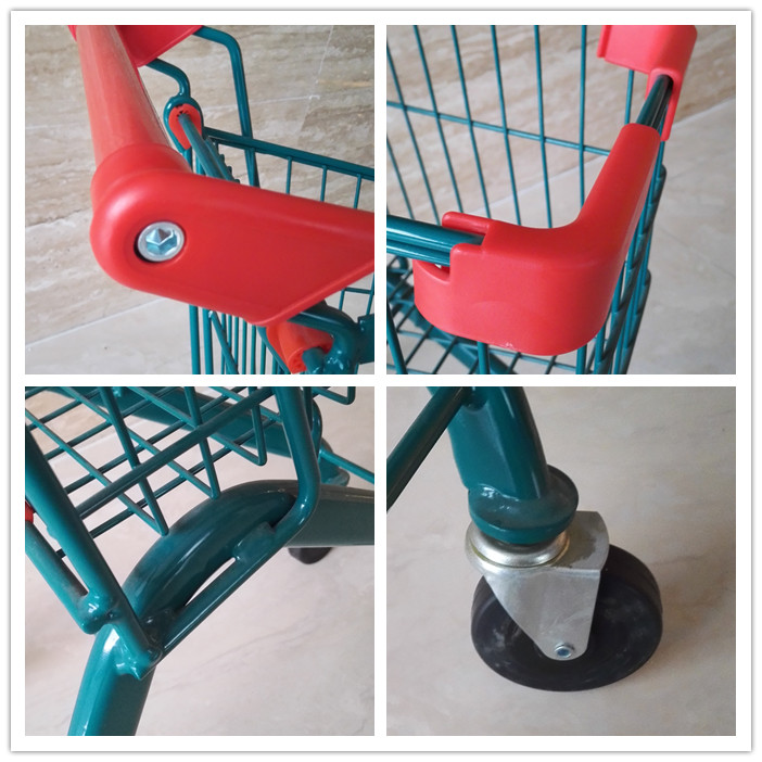 Colourful Mini Shopping Trolley with Metal Frame