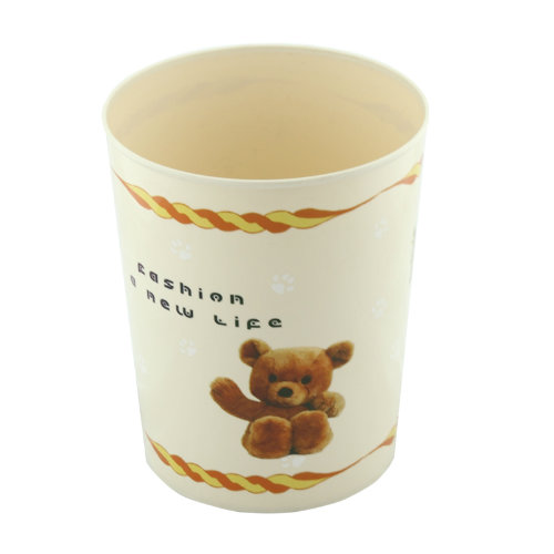 Lovely Bear Printing Living Room Garbage Bin (FF-5226)