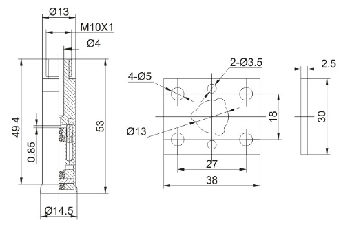 0200 Diameter Stainless Steel Pneumatic Solenoid Valve Armature