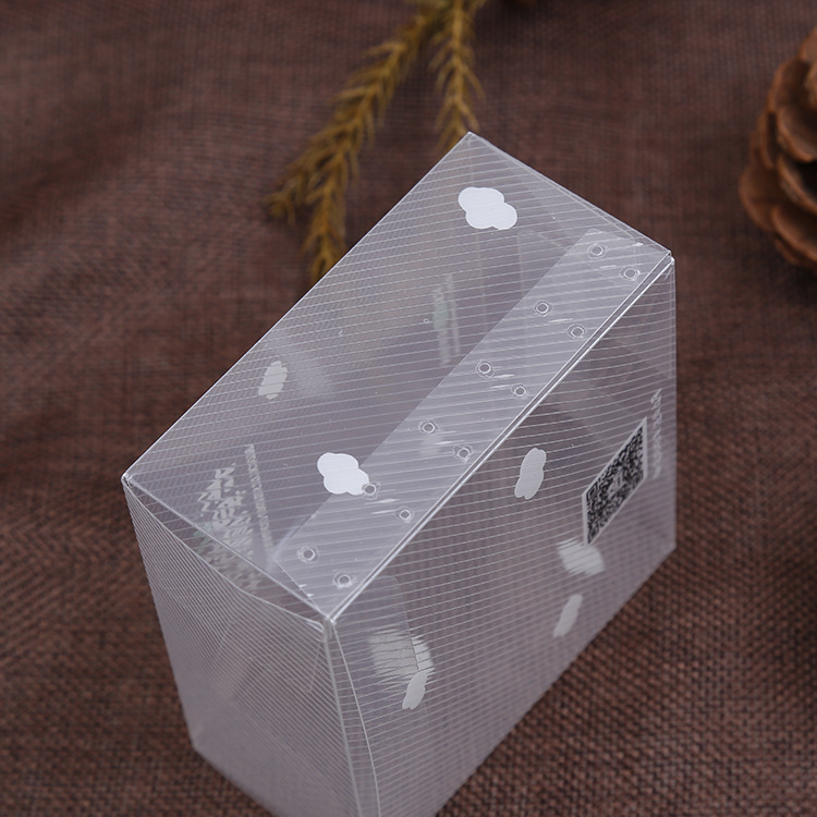 diagonal plastic PVC clear box for gift