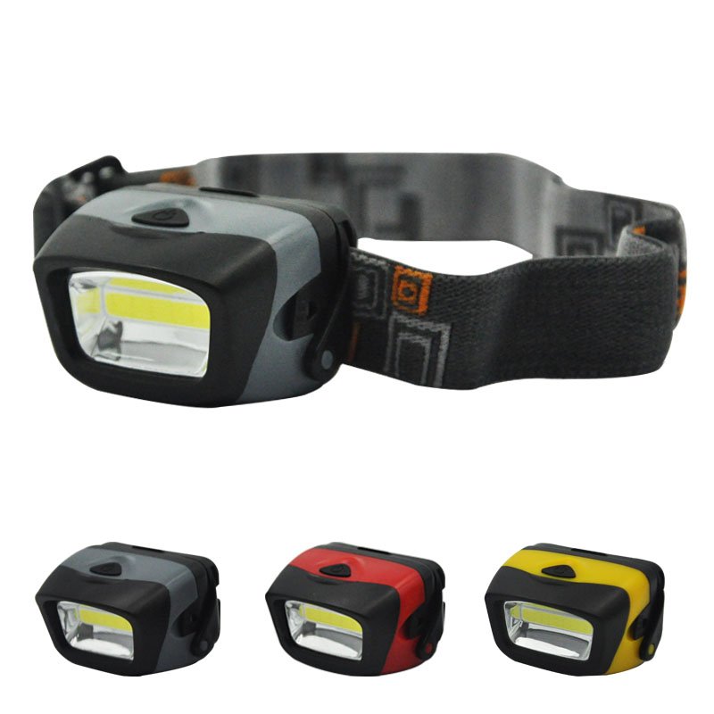 T11 COB LED Headlight Portable Outdoor Emergency Camping COB LED 3xaaa Powerful Headlamp