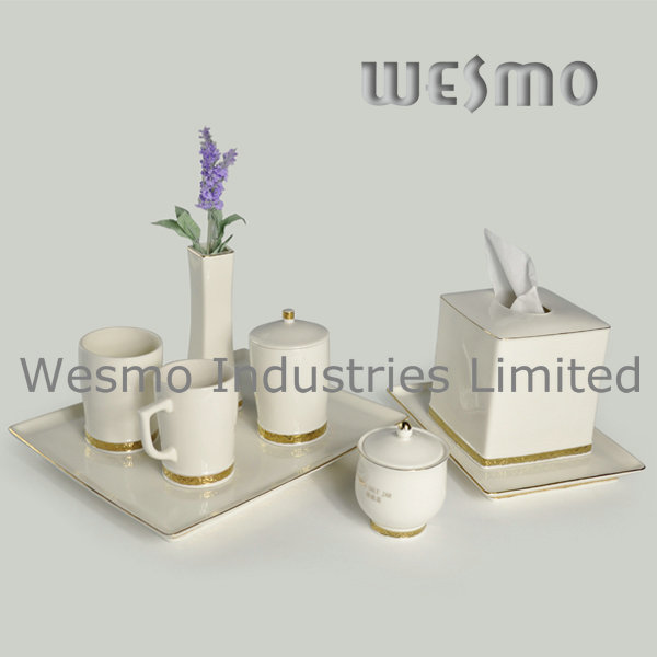 Golden Line Porcelain Bath Set (WBC0582A)