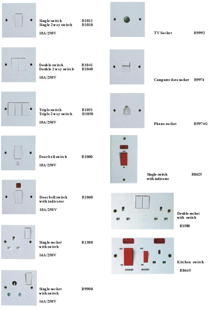 Bangladesh Type switch 1 Gang 1way Wall Switch, Pakistan Wall Socket