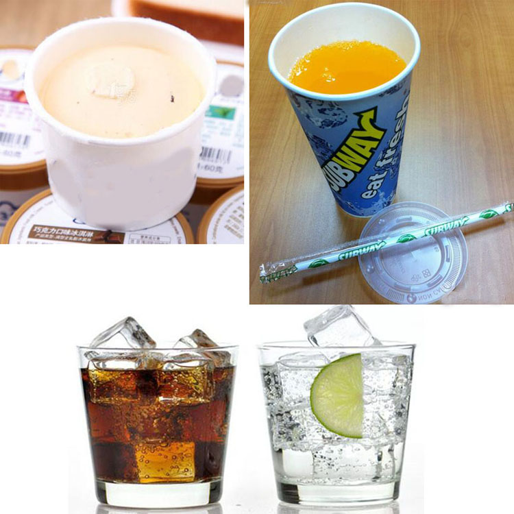 Disposable Double PE Coated Soda Cold Drink Printed Paper Cup