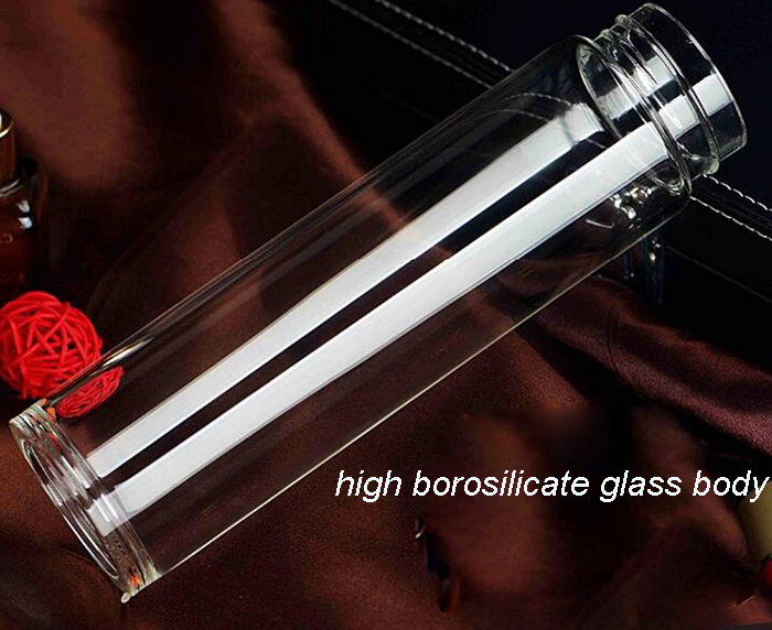 Man Blow Portable Customized Glass Bottle for Promotion Gifts