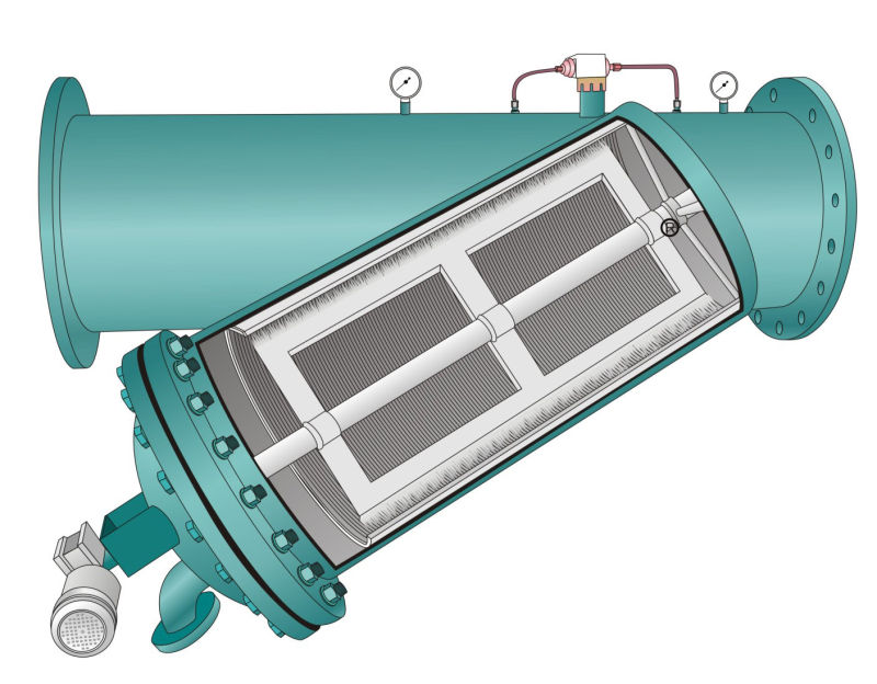 Industrial Brushaway Water Filter for Cooling Water Treatment System