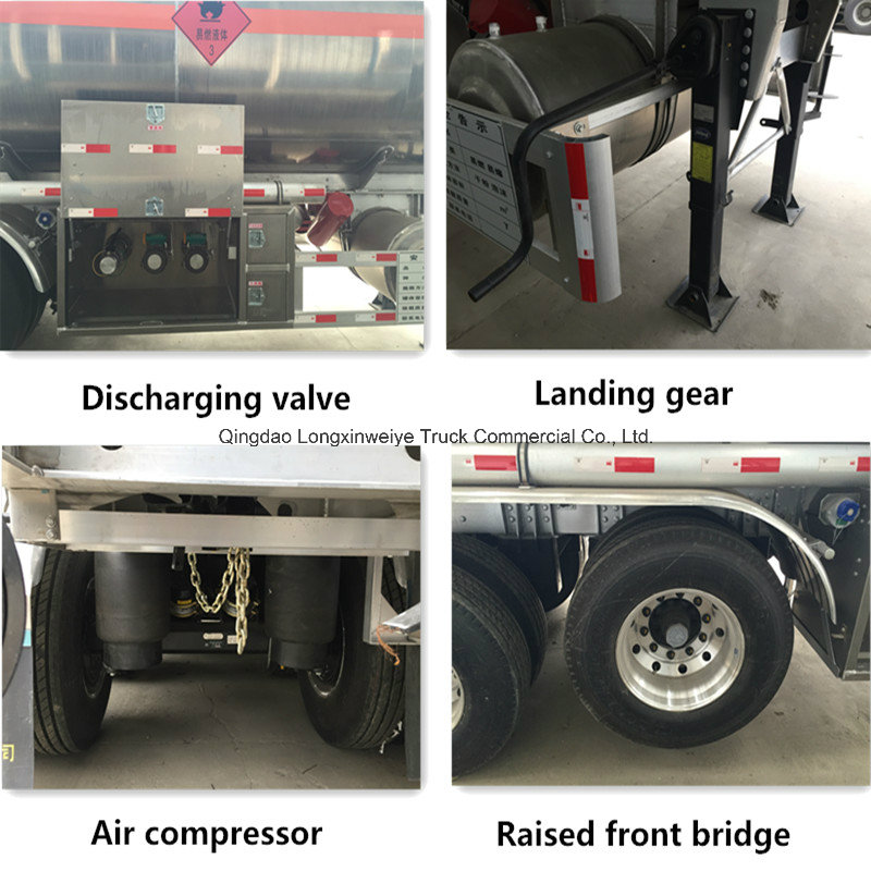 China Manufacturer 3 Axles Fuel Tank Semi Trailer